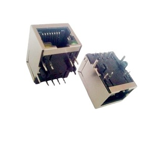 RJ45 net socket with lamp, RJ45 interface with lamp, RJ45 Net port with lamp, RJ45 net socket with lamp