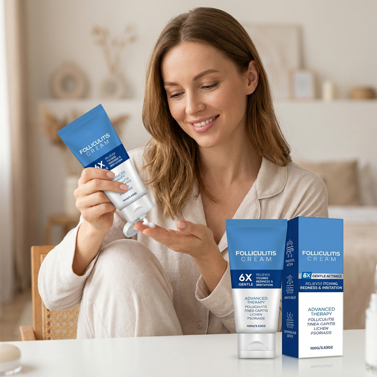 皮肤护理膏 草本精华温和滋养呵护身体肌肤日常皮肤舒适护理霜