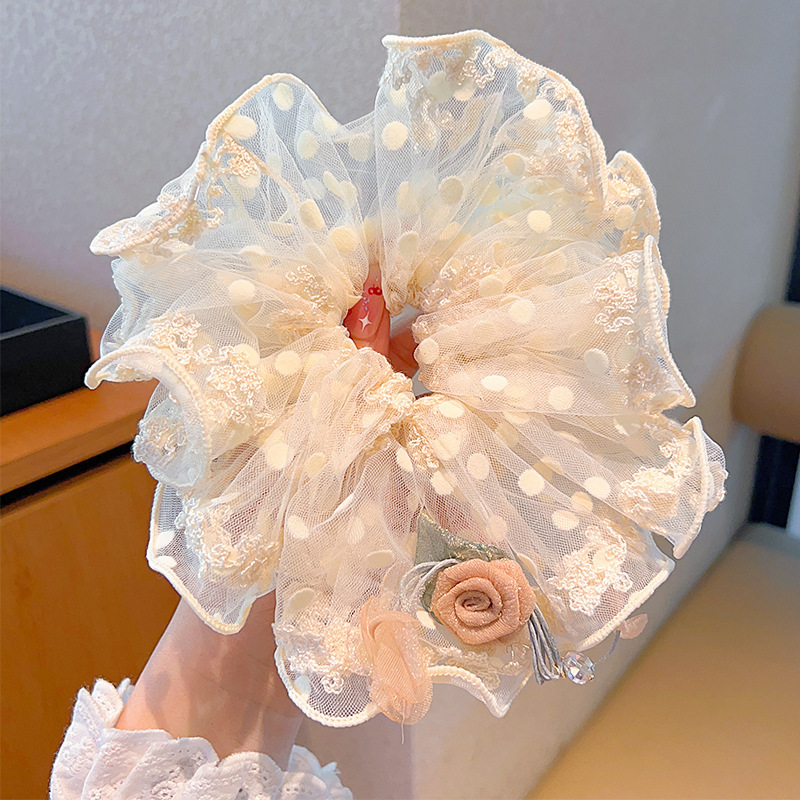女の子のピンクのレースの花のヘアバンド子供の後頭部のヘアスタイル雰囲気ヘッドバンド少女のヘアロープヘッドフラワー|undefined