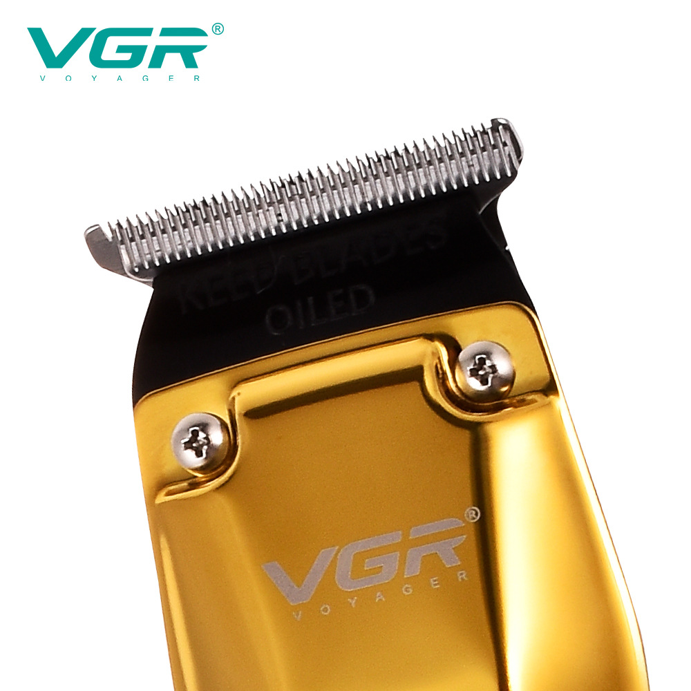 Retro Pompadour Hair Clipper Metal LCD Digital Display USB Rechargeable for Salon And Home Use_voghion.com