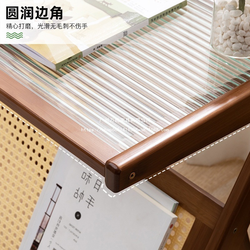 万腾玻璃小茶几极简风边几小户型茶桌简易茶几客厅轻奢高级感万腾|undefined