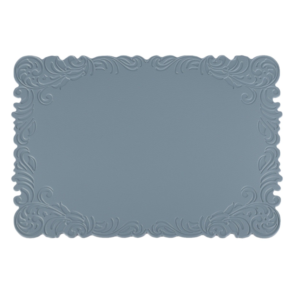 En relieve de cuero en relieve placemat vintage corte PVC placemat AISLAMIENTO impermeable montaña estera de mesa de comida occidental montaña estera de mesa