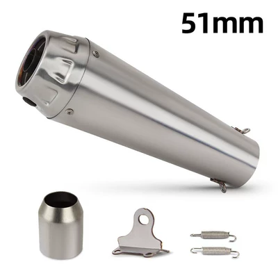 Pipe Italian Arrow Domestic | Motorcycle exhaust pipe - stainless-steel-titanium-color-51mm-no-welding-lugs