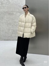 极简老钱风羽绒服