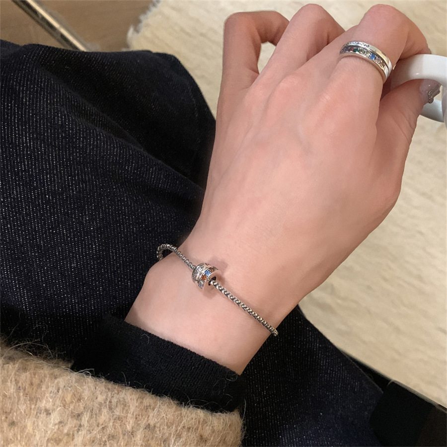 韓版路路通彩鑽手鍊女時尚簡約氣質百搭小眾輕奢高級感手飾新品潮
