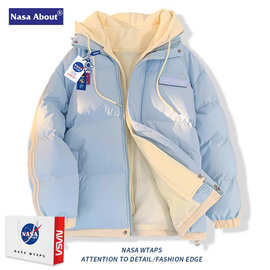 NASA棉服男款冬季加厚2024新款保暖棉袄美式棉衣男冬装情侣外套潮