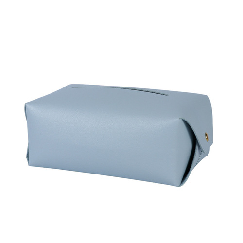 Nordic ins creative leather tissue box home living room high-end tissue box car high-end paper tissue box simple