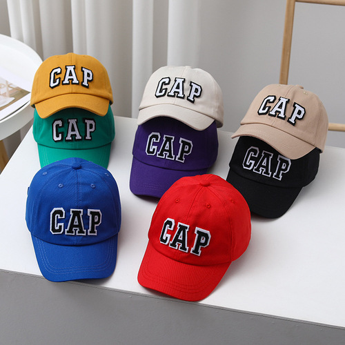 Children's Spring and Summer New Sun Hat for Boys and Girls, Embroidered Alphabet Hat, Korean and Japanese Casual Matchable Baseball Cap M558