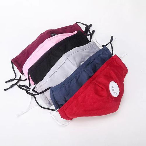 Waterproof anti-haze cotton mask, washable, dustproof, warm, thick, unisex, breathable with breathing valve