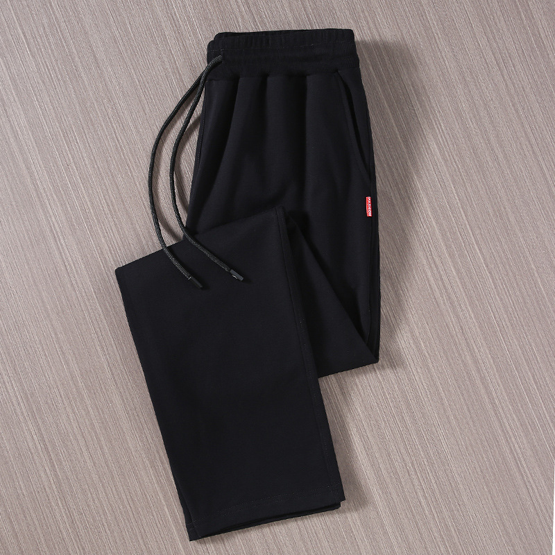 2025 New Youth Trousers Men's Sports Pants for Fatty Fat Guy Leg Pants Plus Weight Plus Casual Loose Guard Pants