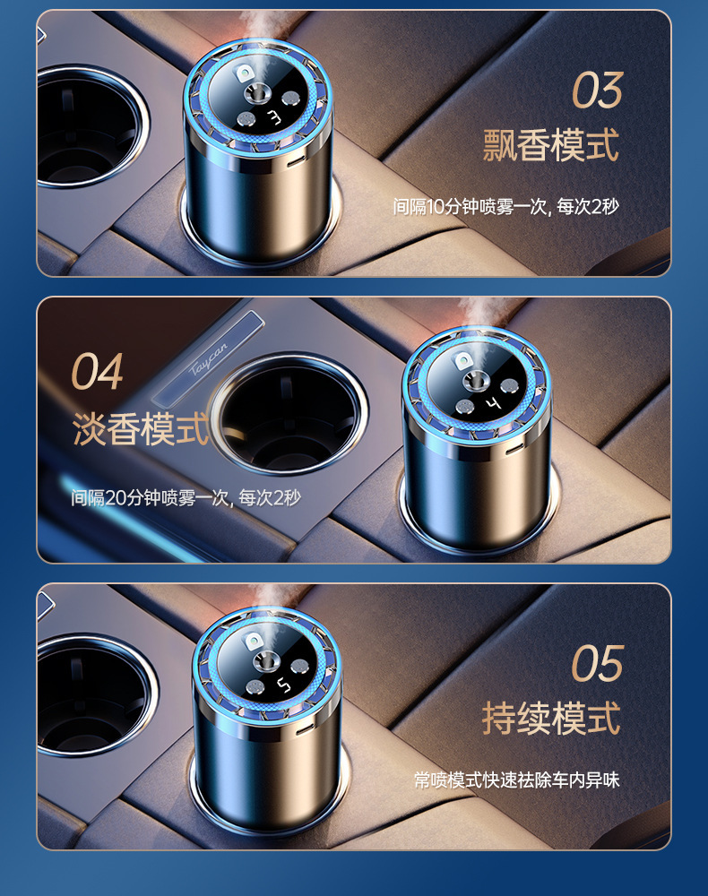 2024 new AI smart car car perfume aromatherapy car supplies advanced sense automatic fragrance machine