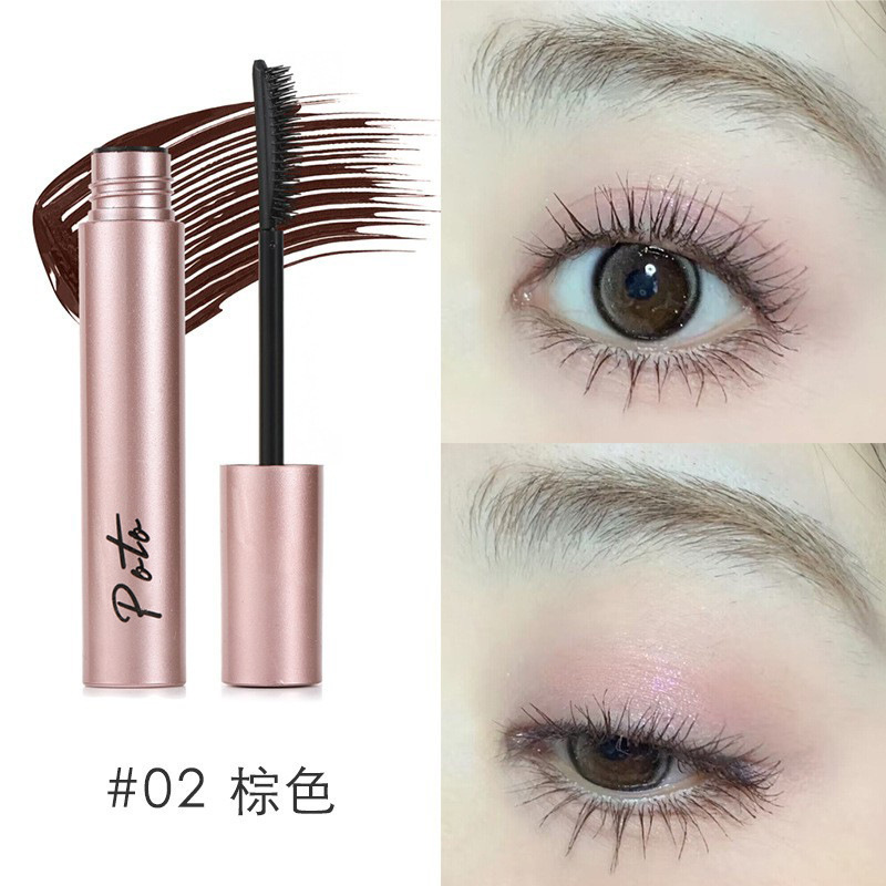 POTO rolo de maquillaje rolo de mascara impermeable, no se mancha, rolo denso, forma duradera, mascara mayorista image 9