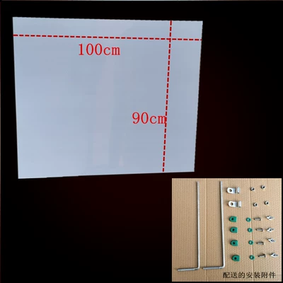 Motorcycle front windshield – enlarged universal - 20-thick-90100-transparent-plate-without-opening-bracket