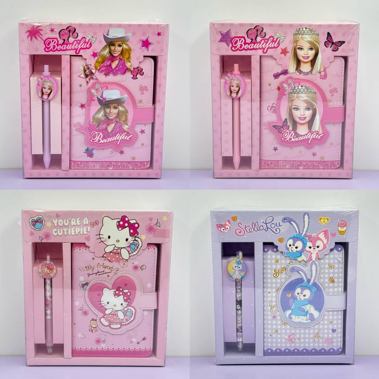 Sanrio PU cuaderno de mano estudiantes LABUBU comercio exterior artesanal en el viento conjunto de cajas de regalo de chicas del 1 de junio