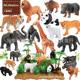 Newchi Animal Model Simulation Toys Children's Educational Early Education Cognitive Biological Mold Stereo Animal Vinyl Toys