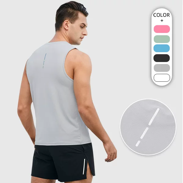 Summer Cross-border Fitness Quick-drying Vest Men's Outdoor Marathon Basketball Training Loose Breathable Waistcoat Vest