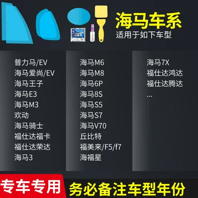 Rearview Mirror Rain-Proof Film for Rearview mirror rainproof sticker - seahorse-full-series-complete-set-of-5-pieces-remark-model-year