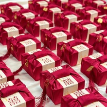 新款轻感奢伴手礼风吕敷小众年欧式糖盒结婚喜糖盒手提袋