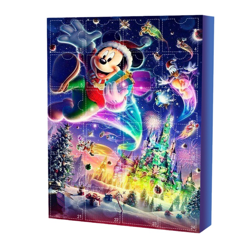 国境を越えたクリスマスミッキーマウスブラインドボックス装飾品家庭庭園24格デザイン家庭人形人形人形人形人形人形人形人形|undefined