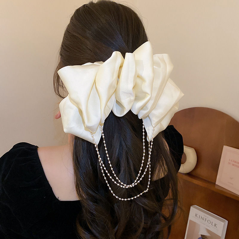 90g Weight Hair Clip Hair Accessories Type 1 Piece Quantity Daily, Date, Shopping Occasion Bow Knot Pattern Women's Gender Sweet Style Women's Sweet Bow Knot Cloth Hair Clip 11