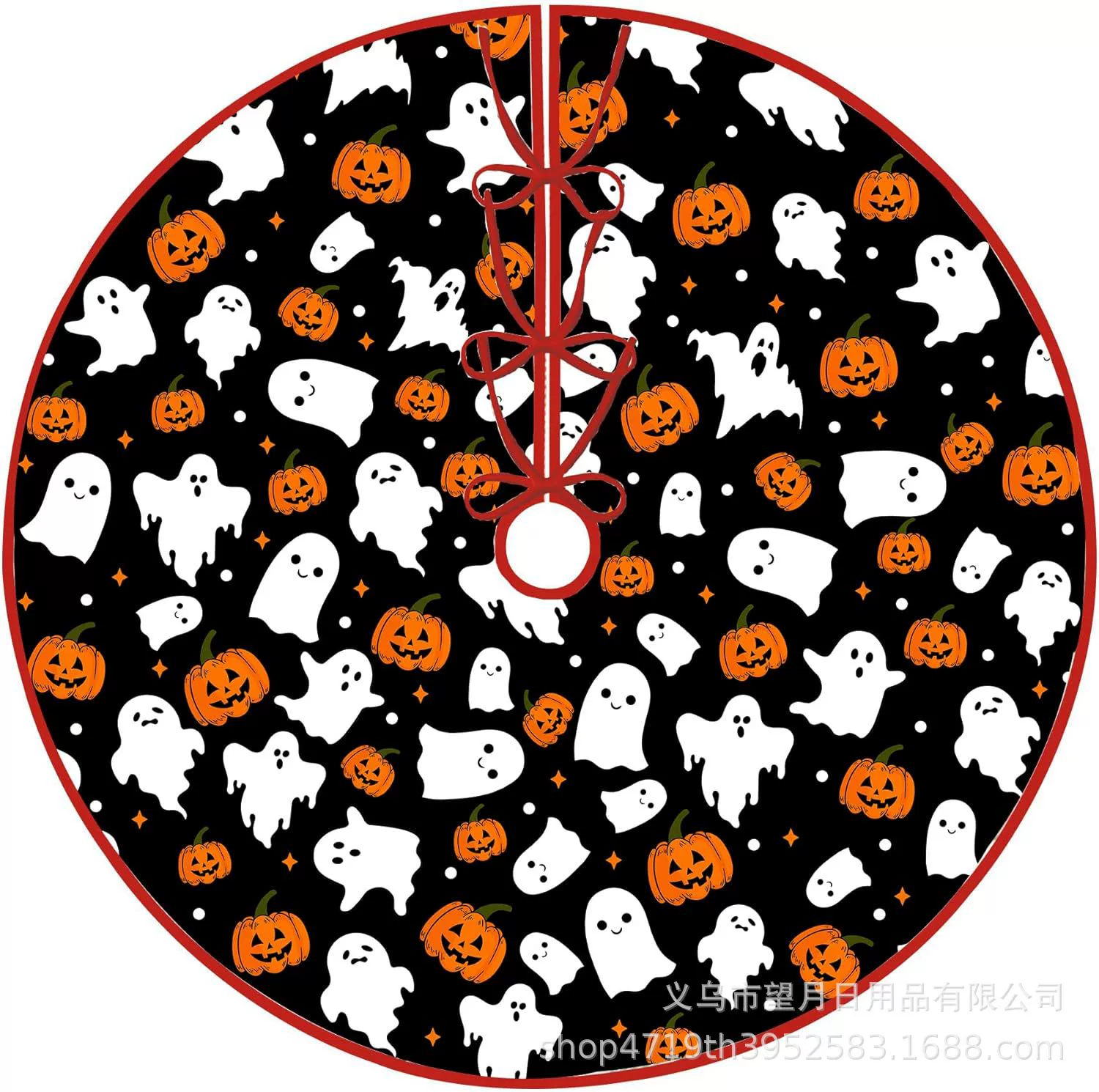 Кроссбордная сеkс Halloween елочная юбка новая фланелевая линя рождественские украшения тыква призрак летучая мышь черная кошка ведьма