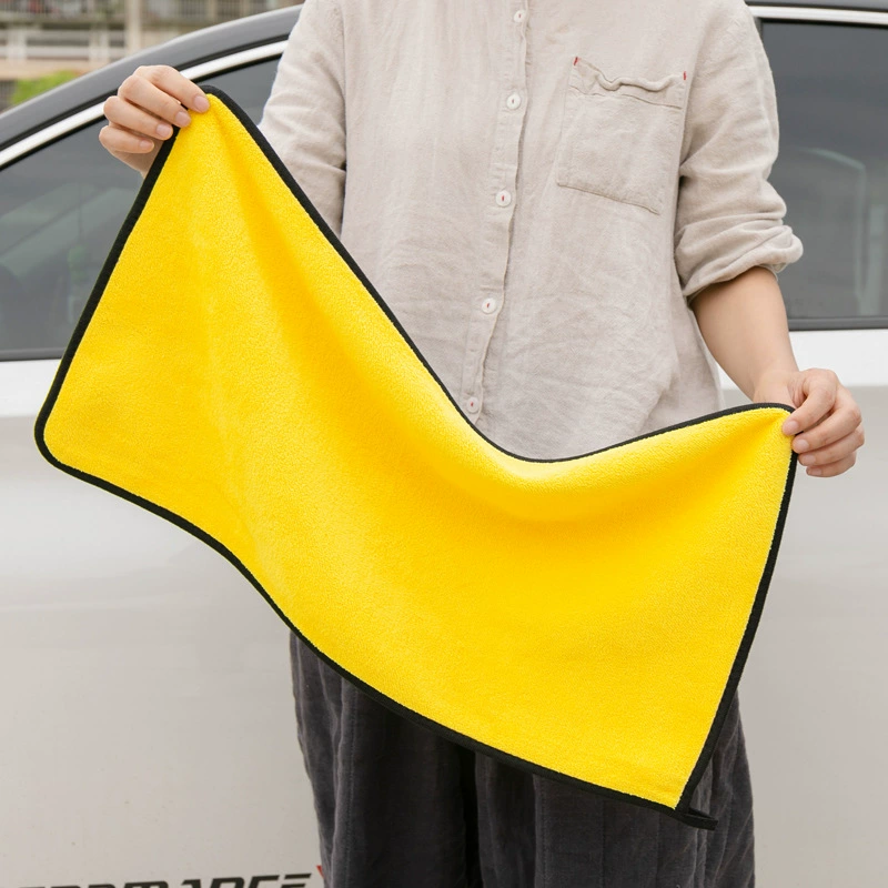 30*30 см высокоплотное полотенце для автомойки коралловое бархатное серо-желтое двустороннее утолщенное автомобильное полотенце 350 г ткань 30x 60cm