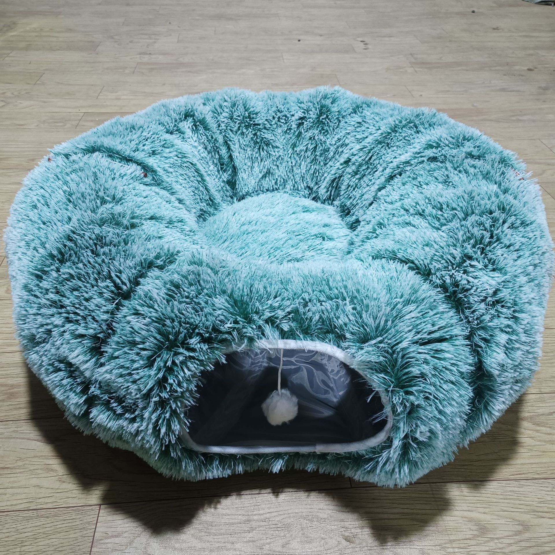 Invierno gato túnel felino calentamiento felino fel