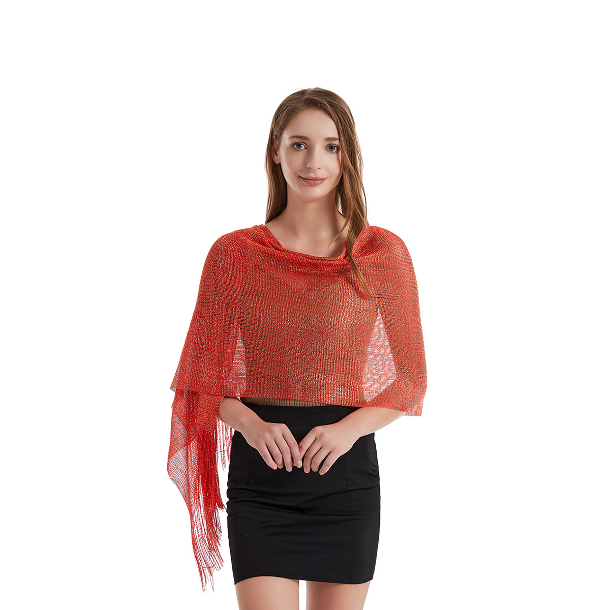 Women's Fashion Solid Color Polyester Tassel Shawls display picture 54