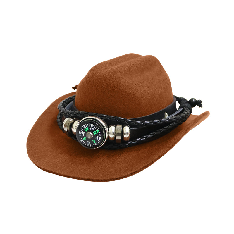 Weilai coche Nomi sombrero robot Denim hecho a mano DIY coche decoración interior es6 es8 cabeza Western Denim