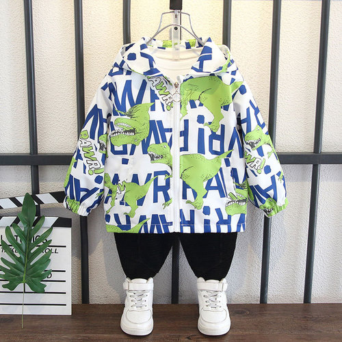 Children's Spring and Autumn Jackets 2024 New Boys 6 Baby Jackets Hooded Casual Windbreaker 8 Jackets 10 Korean