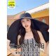 Summer all-round sunscreen large brim shawl hat sun hat female neck protection integrated anti-ultraviolet face fisherman hat