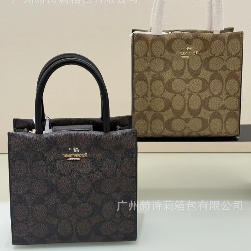 2025 Cally Music Score Bag Coated Presbyopic Shoulder Crossbody Bag European and American Retro Magnetic Buckle Satchel Tote Bag