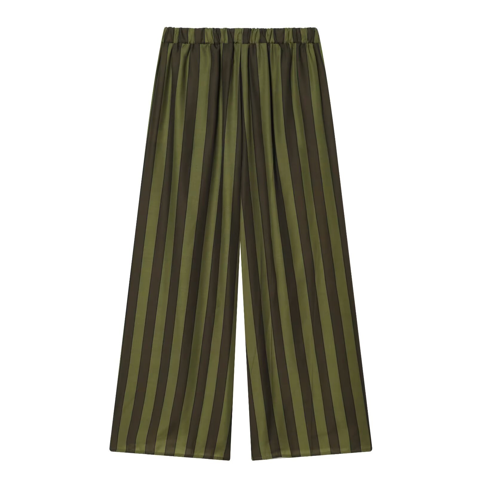 Striped Sleeveless Top & Pants Set, Women's Asymmetrical Crop Top With Matching High-Waisted Trousers, Two-Piece Outfit_ecoleips.com