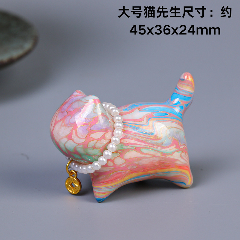 天然紫檀木漆猫板ペンダント、パール編み携帯電話チェーン、バッグチャーム、キーホルダー、アクセサリー、中国風飾り|undefined