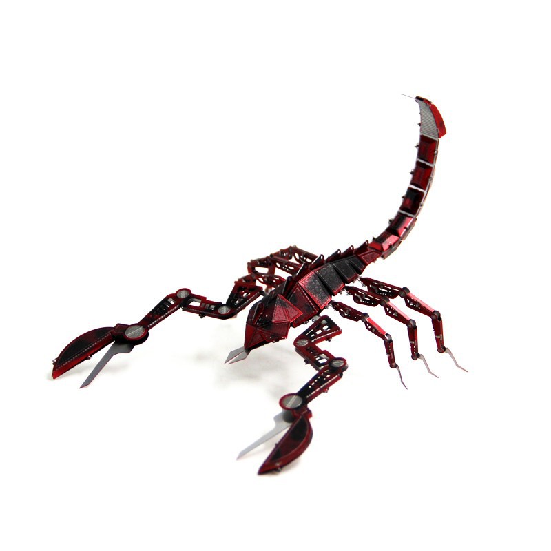 Estatua mágica de acero máquina al por mayor serie de insectos amor rompecabezas de metal 3D tridimensional hecho a mano modelo de montaje de bricolaje