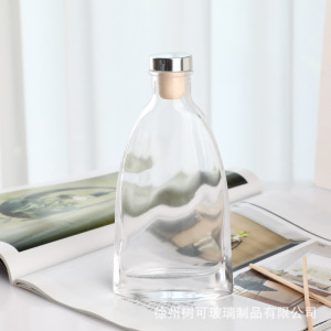 批发150玻璃瓶子欧式透明空瓶ins家用办公室香薰瓶可喷色印刷logo