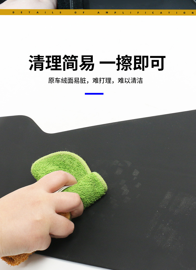 Suitable for Tesla's New Version of Model Y/3 Center Console Interior Protective Pad, Side Center Console Anti-Kick Upgrade and Thickening