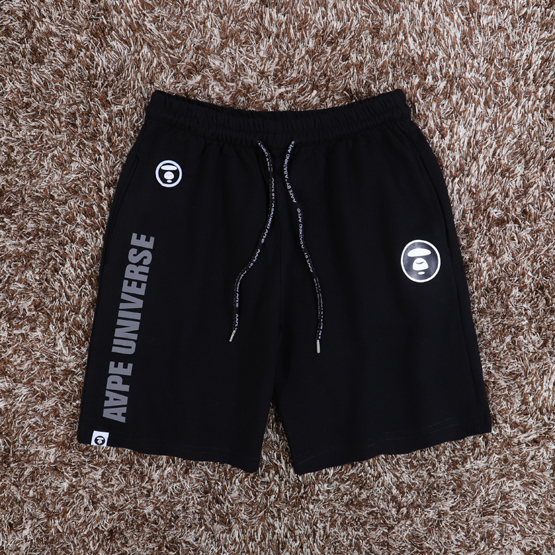Ape head elastic pants aap shorts men's and women's fashion brand Terry casual pants loose sports pants five-point beach pants