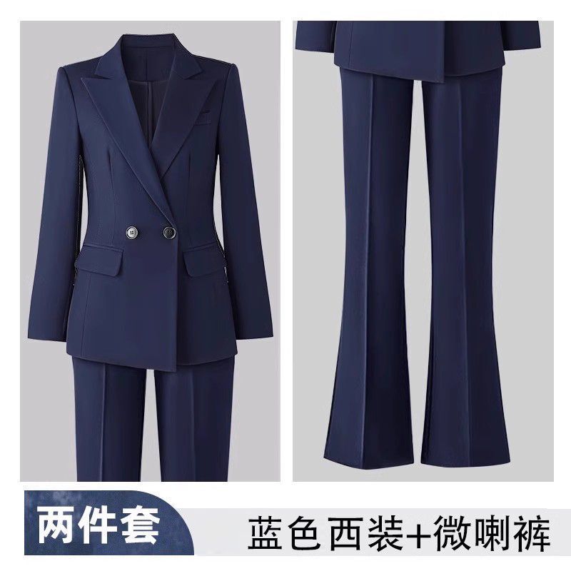 スーツスーツ女性プロフェッショナルフォーマルウェア大学生公務員試験面接作業服ハイエンドブラックカジュアルスーツジャケット|undefined