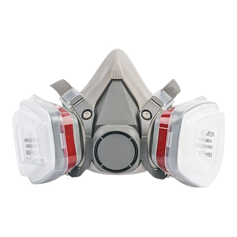 Máscara de gas máscara de gas química máscara de protección especial para pintura de pulverización de gases polvo laboratorio de polvo pesado