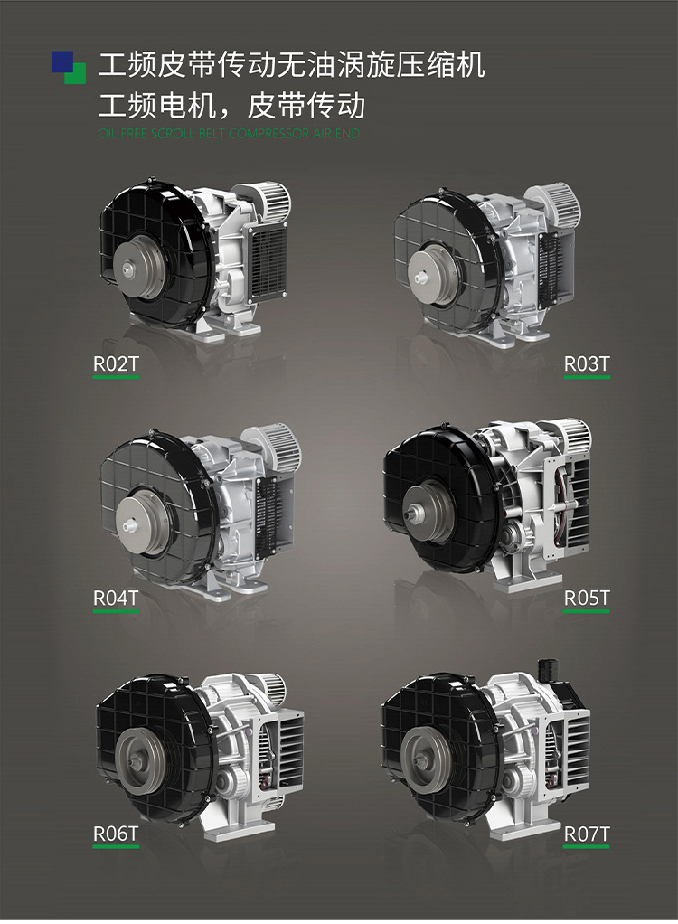 Oil-Free Scroll Air Compressor New Energy Vehicle Engineering Rail Transit Passenger Car Truck Silent 220V 8Bar