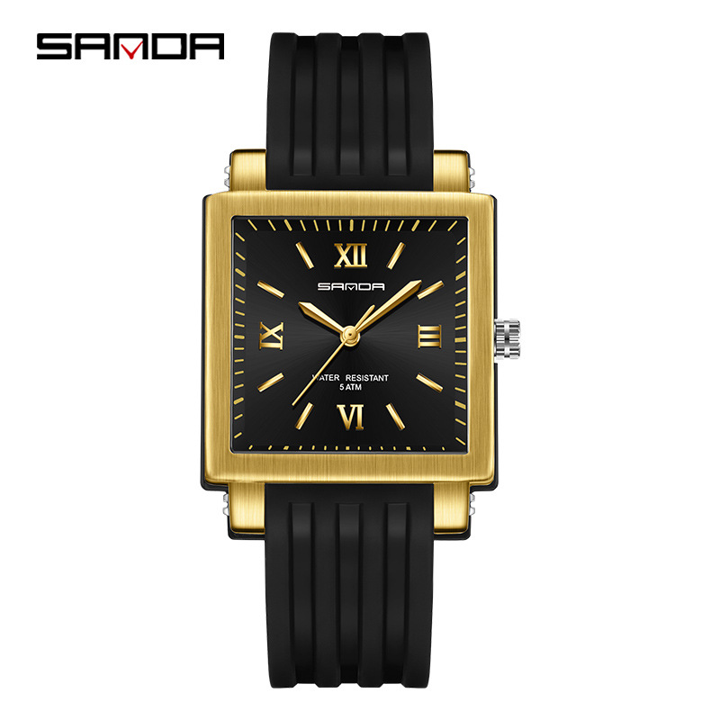 Sanda cuarzo Cintas reloj cuadrado moda creativa para adolescentes y estudiantes de secundaria 3208