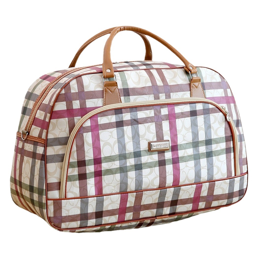 Bolsa de viaje portátil directa de fábrica bolsa de equipaje pu bolsa de regalo bolsa de tamaño impermeable a corto plazo bolsa de hombro