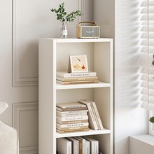 小型书架置物架落地家用迷你卧室床头收纳储物柜客厅窄夹缝矮书柜
