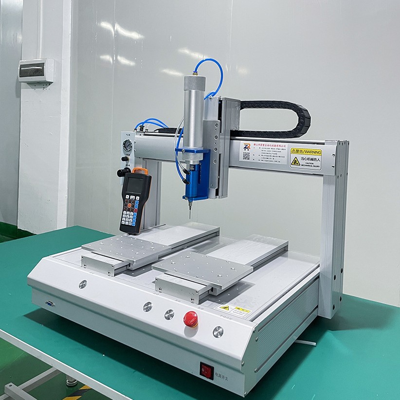 Visual automatic gluing machine LED lamp PCB board silicone glass glue gluing machine three-axis automatic dispensing machine 4