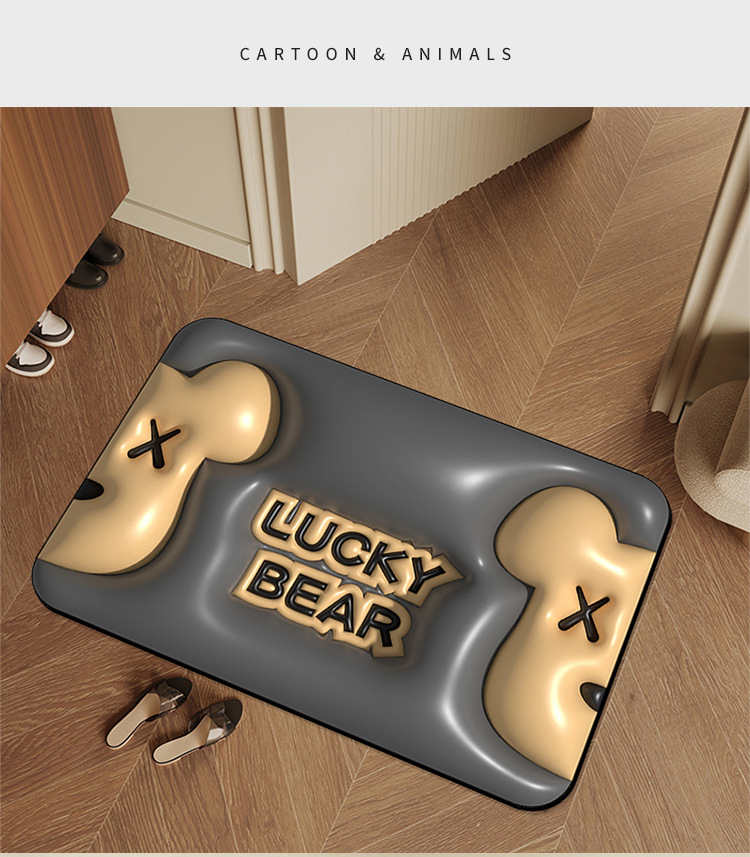 地垫地毯,吸水地垫,浴室地垫,硅藻泥地垫,卫生间地垫,卡通地垫,暴力熊地垫