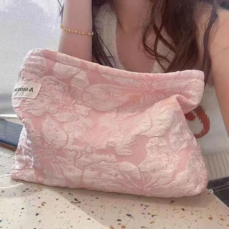 包包女新款爆款大容量高级感化妆包ins高颜值学生简约收纳包|undefined