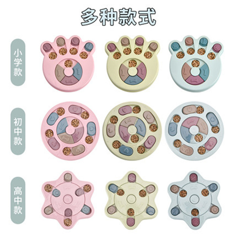 Productos para mascotas Amazon nuevo perro rompecabezas juguete alivio de la congestión artefacto interactivo Slow Food Pan juguete image 4