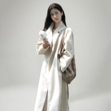 宽松显瘦气质中长款风衣外套女小个子秋冬特大码斤胖大衣潮