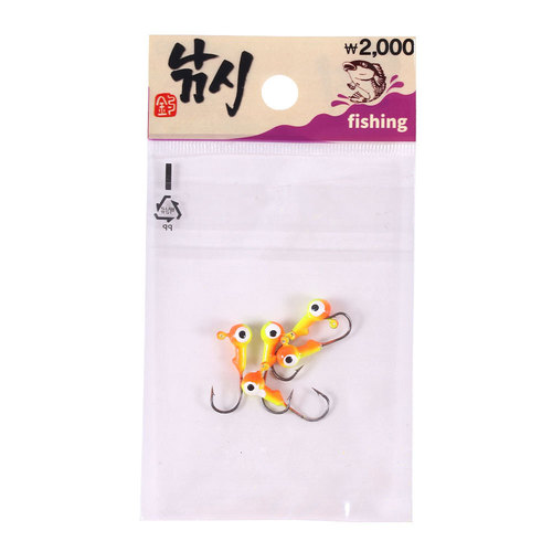 HENGJIA/Hengjia 1.75g ​​foreign trade source fish hook wholesale 5 bags of lead head hook soft bait lure set